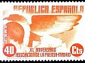 Spain 1936 Press Association 40 CTS Orange Edifil 719. España 719. Uploaded by susofe